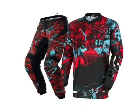 2019 NOIZONEAL Джерси для езды на горном велосипеде штаны костюм мотокросса комплект из