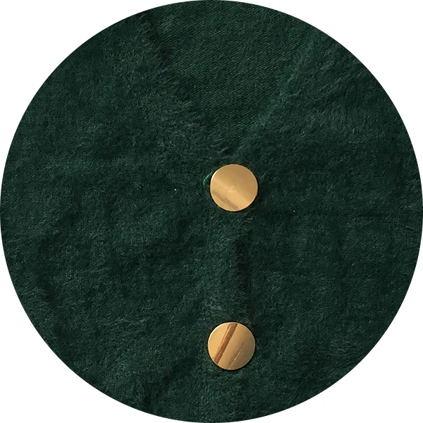 Dark green RUGOD однотонный Элегантный женский кардиган, повседневный кашемировый вязаный женский свитер с v-образным вырезом, пальто, тонкая Осенняя зимняя одежда для женщин - Цвет: Dark green