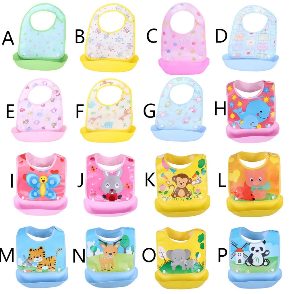 2020 Baby Bibs Detachable Kids Boys Girls Cartoon Waterproof Feeding Apron Saliva Towel Bib Smock baby feeding waterproof | Детская