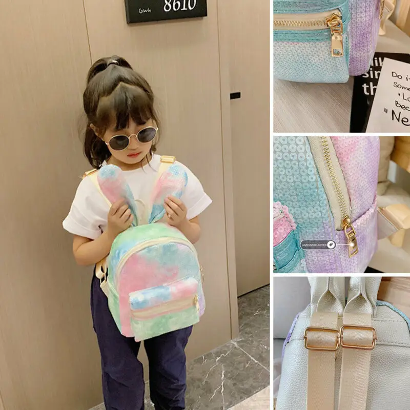 Рюкзак с милыми заячьими ушками для новорожденных и маленьких девочек Школьные