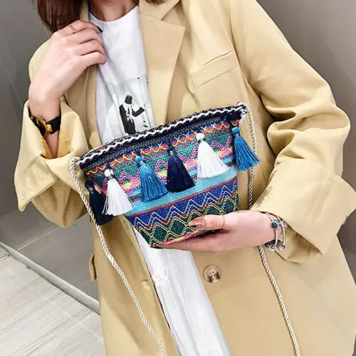 Bobo Пляжная Сумка круглая ручная плетеная ротанговая работа женская бамбуковая