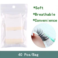 40 pcsbag makeup tools cotton disposable eyelash extension patch sticker removing soft breathable lash pads for beauty salon