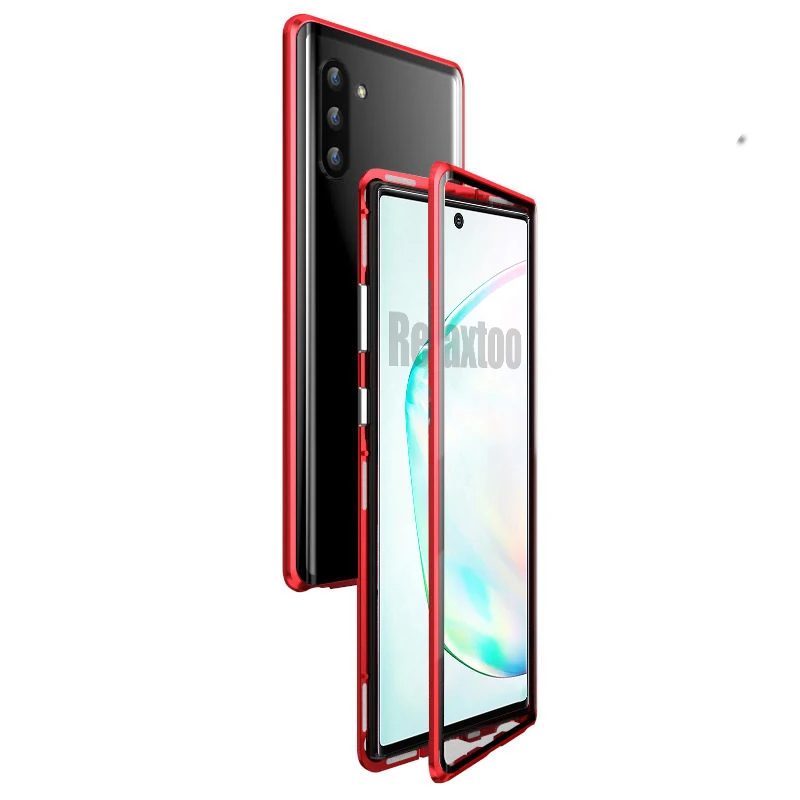 Для samsung galaxy note 10 plus чехол-футляр на магните на samsung note 10 pro note10+ 10+ 10pro note10 задняя Стекло Бампер металлический coque