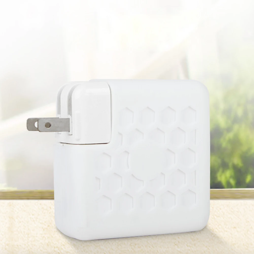 

Power Adapter Use Wear Resistant Shockproof Case Flexible Lightweight Protective Cover Soft Silicone For Macbook Charger