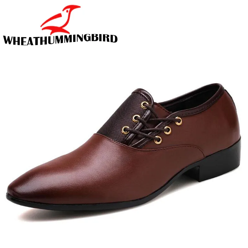 Бренд 2019 новая модная обувь для бизнеса Мужская на плоской подошве вечерние