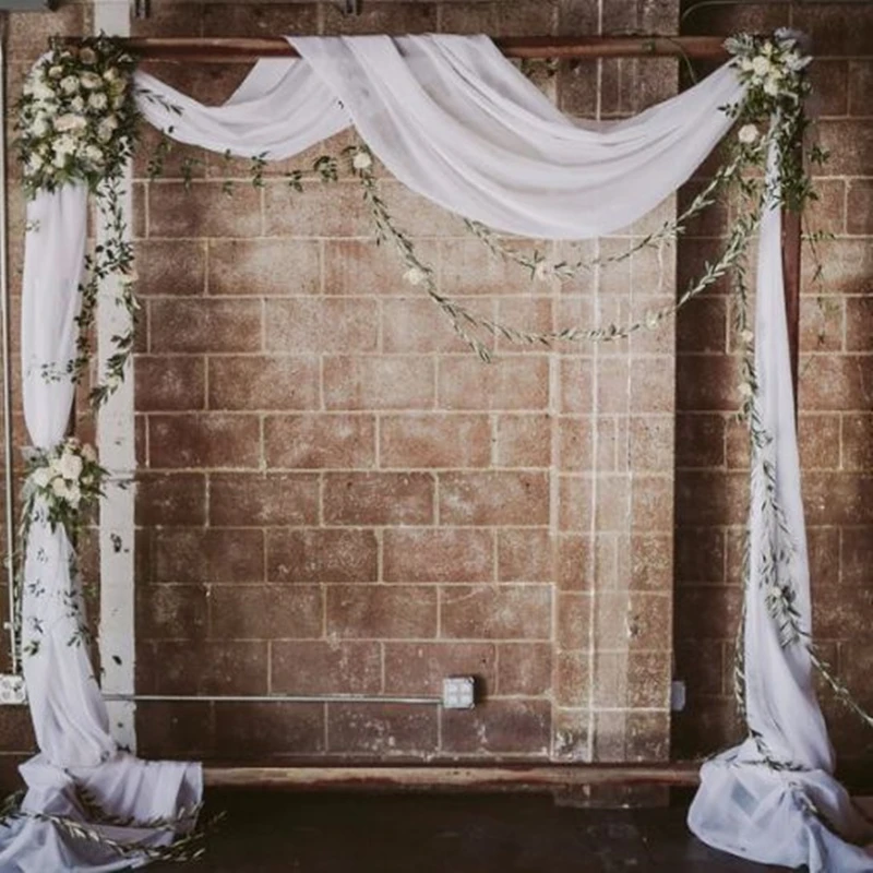 

2019 Мода 55*235 дюймов черный бордовый коричневый шифон Ткань винтажная одежда ткань для свадебного платья на заказ 44 цвета