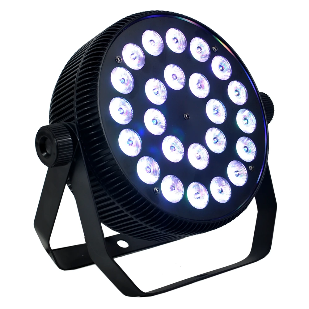 Freeshipping 24 x 12W Flat Aluminum Led Par Light 25 Degree Lens 4/8 Channels DMX Control Silent Working No Waterproof CE ROHS | Лампы и