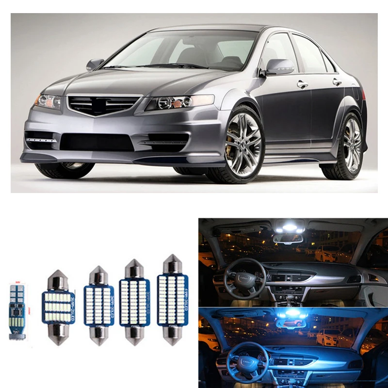 Набор светодиодсветильник ламп Canbus для салона Acura TSX 2004 2005 2006 2007 2008 10