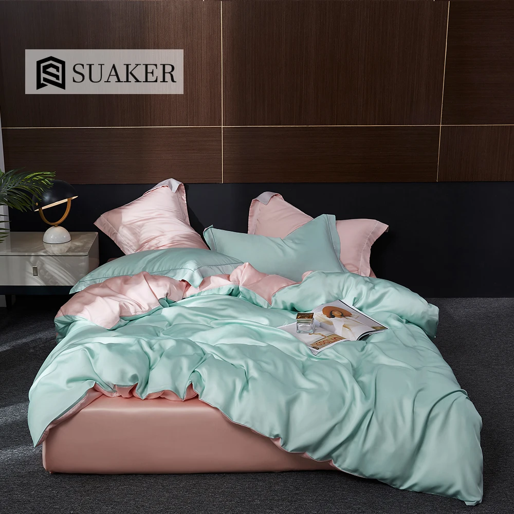 Роскошный женский комплект постельного белья Suaker из 100% шелка класс 6A