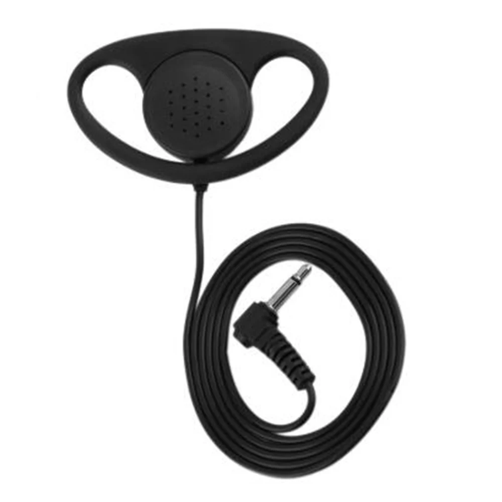 

3.5mm D Shape Soft Rubber Headphones for Motorola Radio Anti-noise Novelty