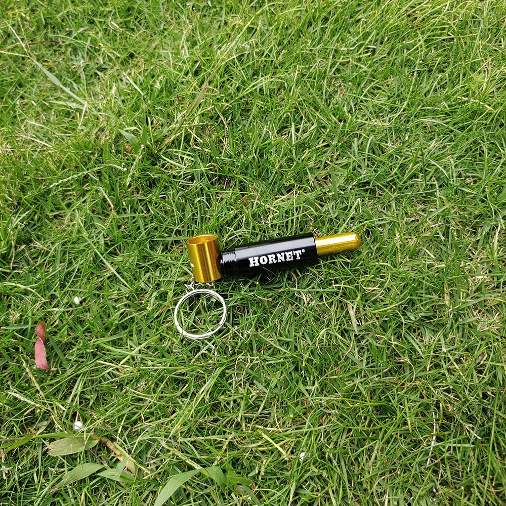 HORNET батарея стиль мини алюминиевая курительная трубка 60 мм Брелок Металл табака