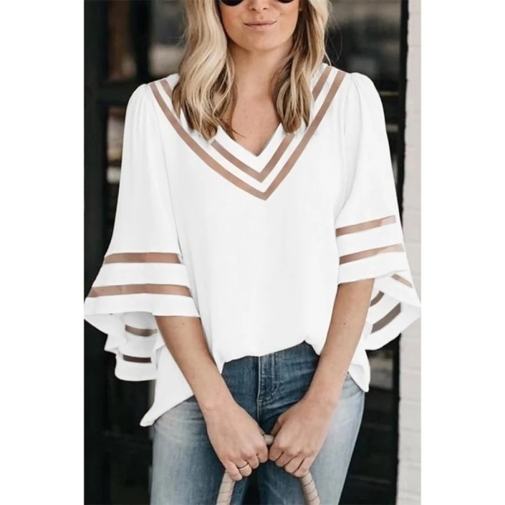 Для женщин шифоновое платье верхняя одежда модная свободная с коротким рукавом