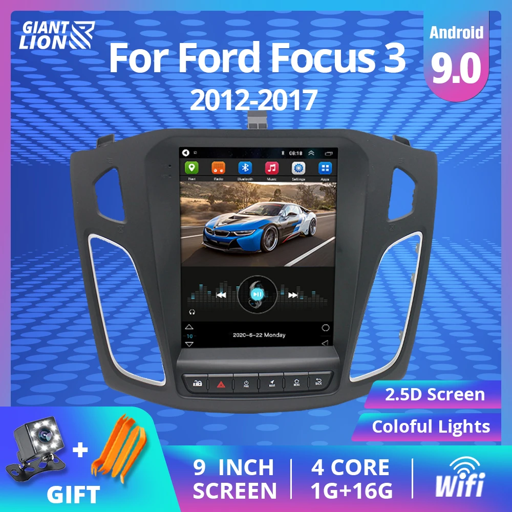 2Din Android автомобильное радио для Ford Focus 3 2012 2015 автомобильный Головной блок Wifi