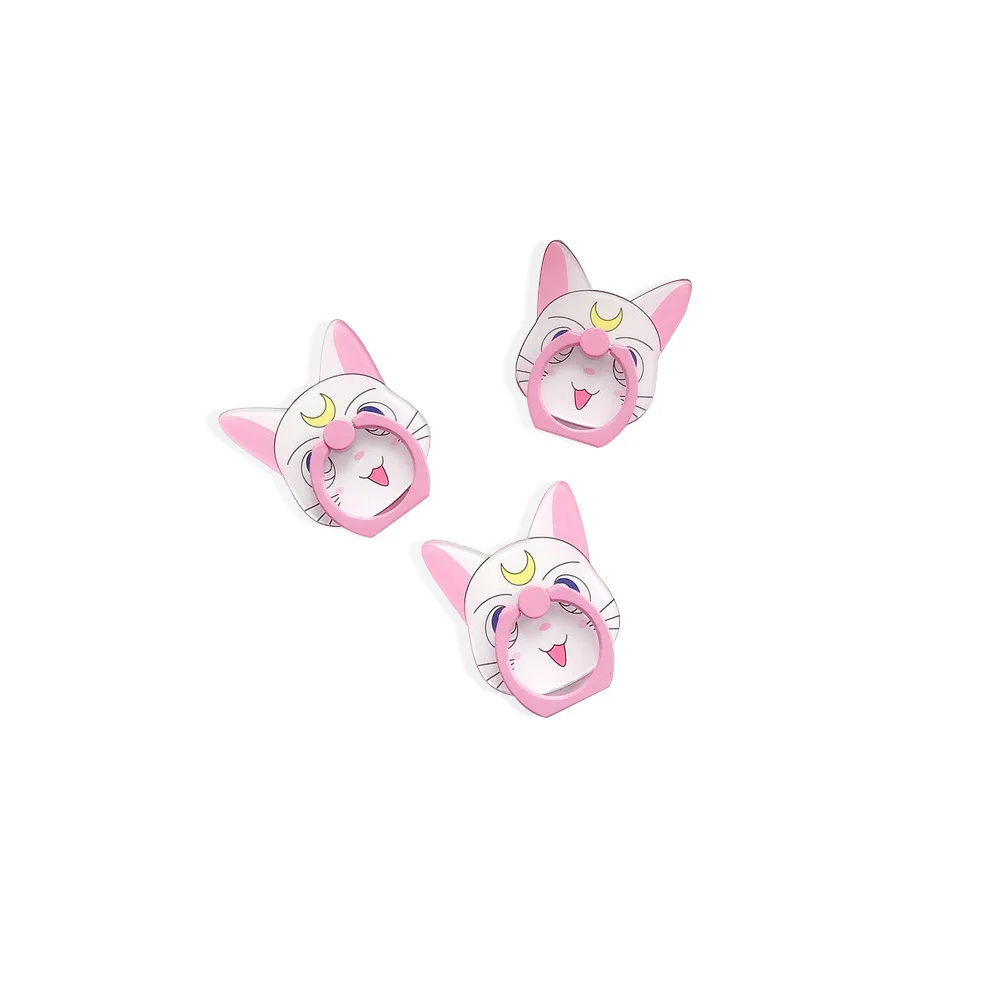 Phone Holder Vintage Cat Phone Stand Finger Goods Universal Ring Holder 1Pcs Sockets - Цвет: C