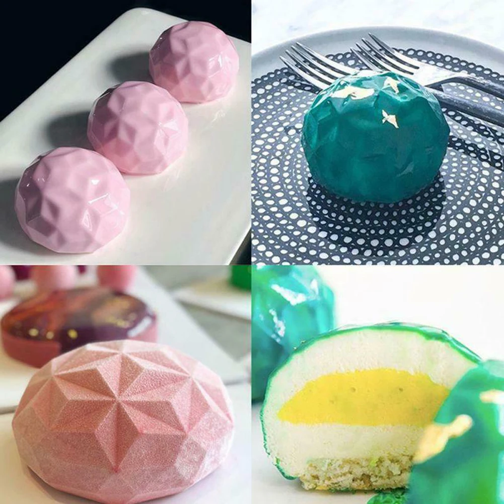 

6 Holes Diamond Silicone Cake Chocolate Molds For Baking Dessert Ice Mould Moule Mousse DIY Pastry Decorating Cake Tool