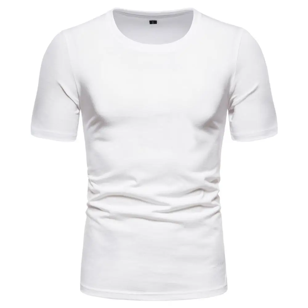 Новинка уличная одежда летняя мужская футболки 2020 однотонные европейские