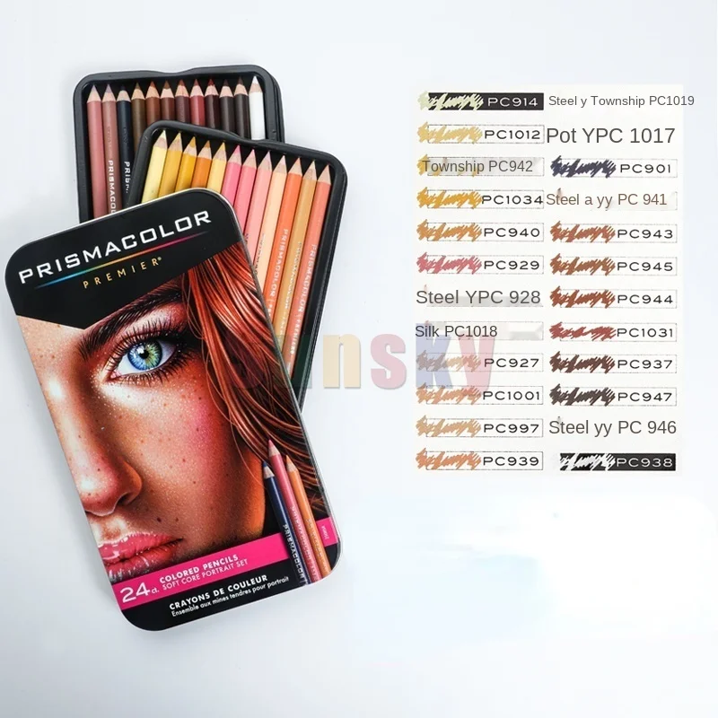 Sanford Prisma цветной карандаш 12/24/36/48/72/150 яркий 36 цветов Водорастворимая