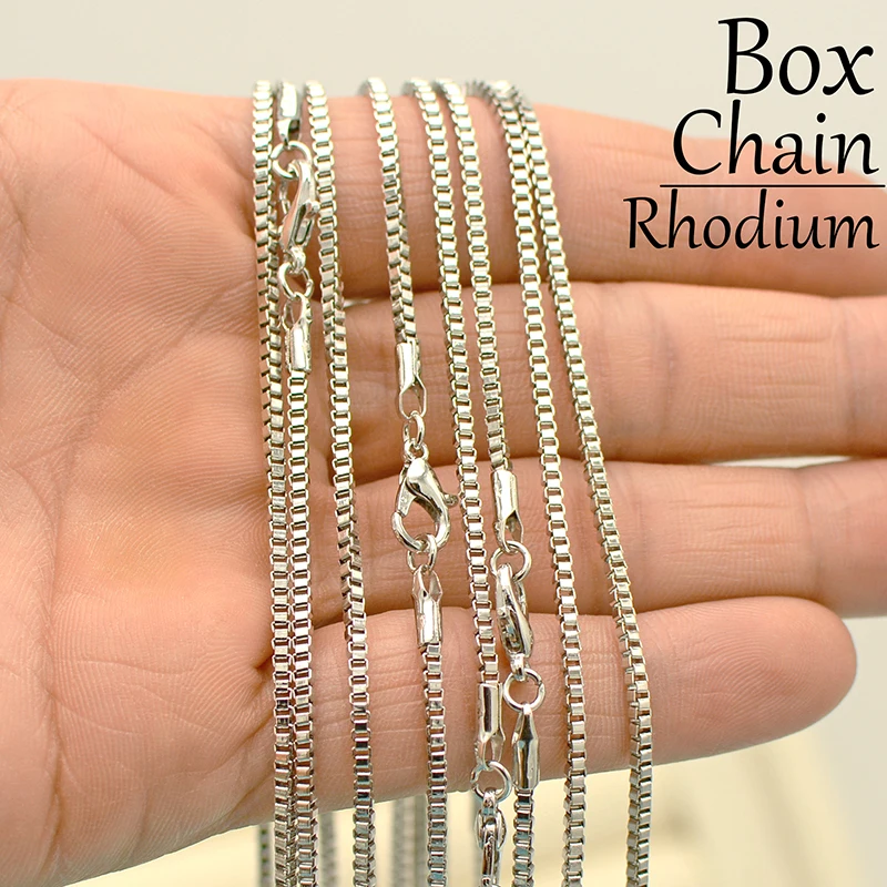 Ожерелье цепочка в коробке 500 шт. ожерелье 18 дюймов и 24 дюйма оптом