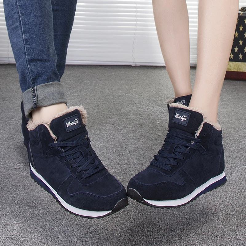 Мужские ботинки зимняя обувь большие размеры 46 ботильоны с теплым мехом мужские