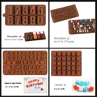 Силиконовая форма для шоколада в форме букв, инструменты для выпечки, комбинированная антипригарная форма для пирожных, форма для желе и конфет, 3D форма сделай сам