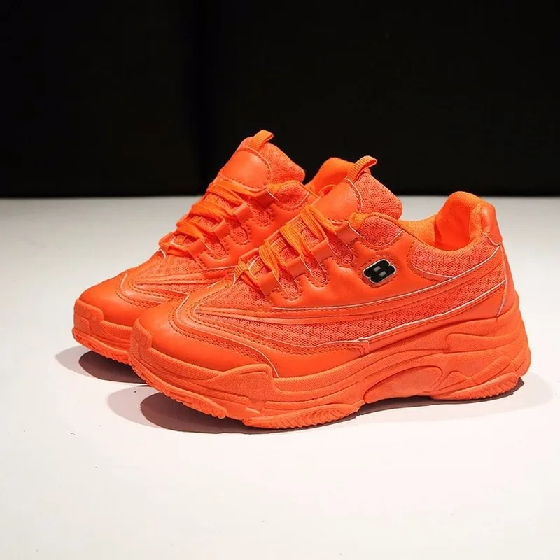 Новинка 2020 года Женская обувь Повседневная на платформе Модные кроссовки