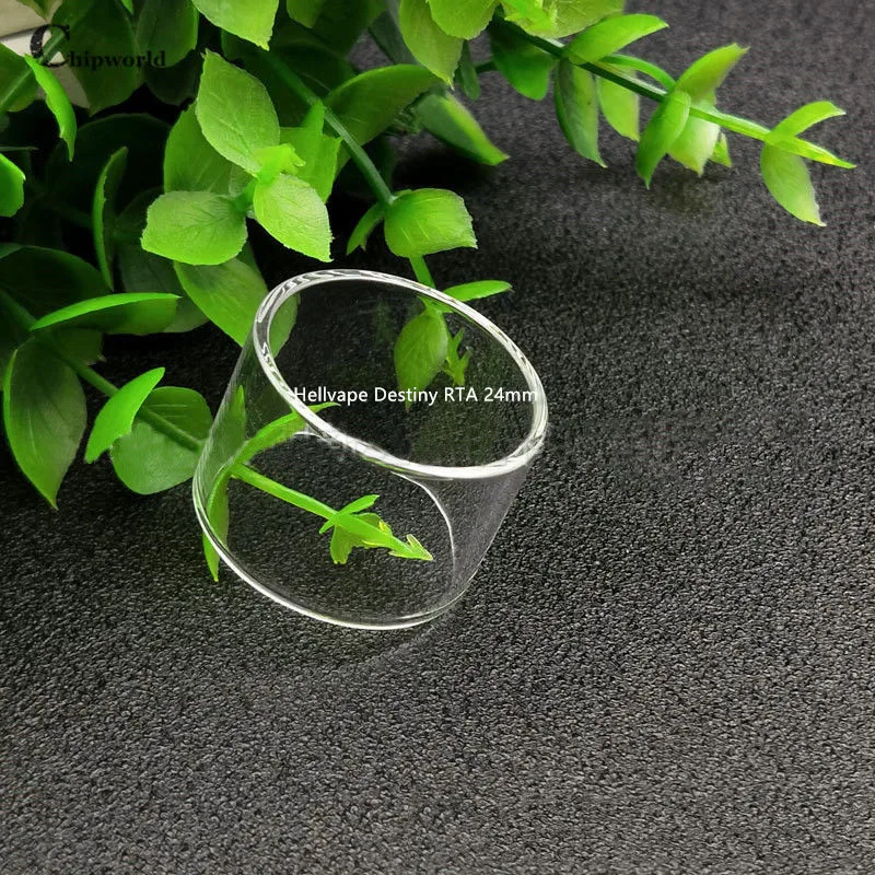 

3PCS Good quality Pyrex Glass Tube Replacement for Hellvape Destiny RTA 24mm 2ml Normal Version/4ml Fatboy Version