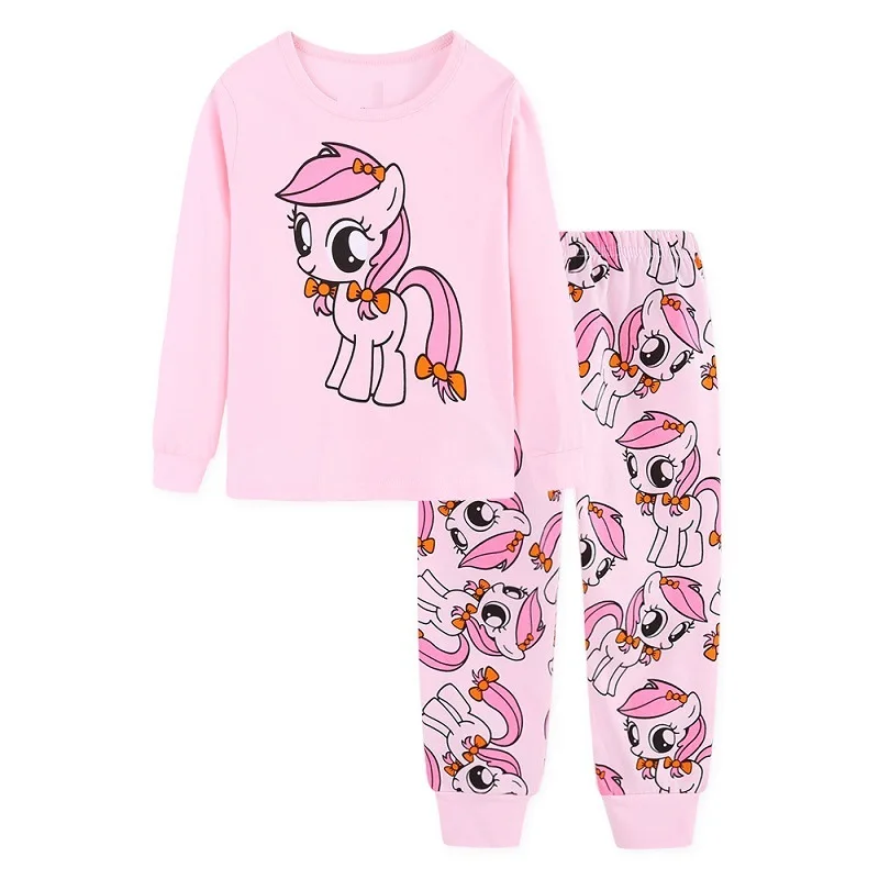 

SAILEROAD Children Pajamas Cartoon Horse Pyjamas Set Kids Pijama Infantil Boys Nightwear Cotton Girls Long Sleeve Sleepwear Suit
