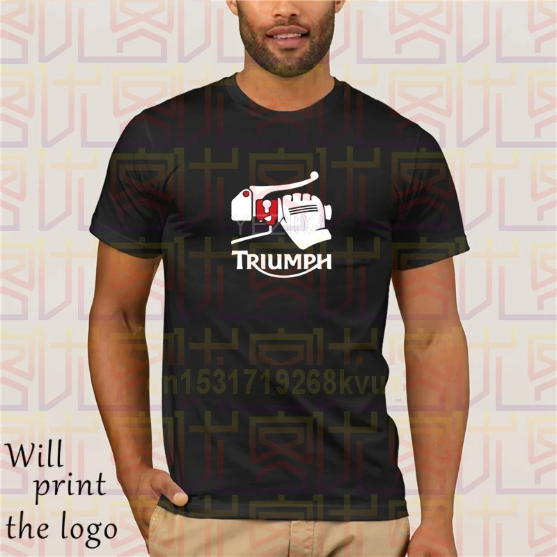 Футболка Triumph Мужская/женская с принтом тенниска для езды на мотоцикле и
