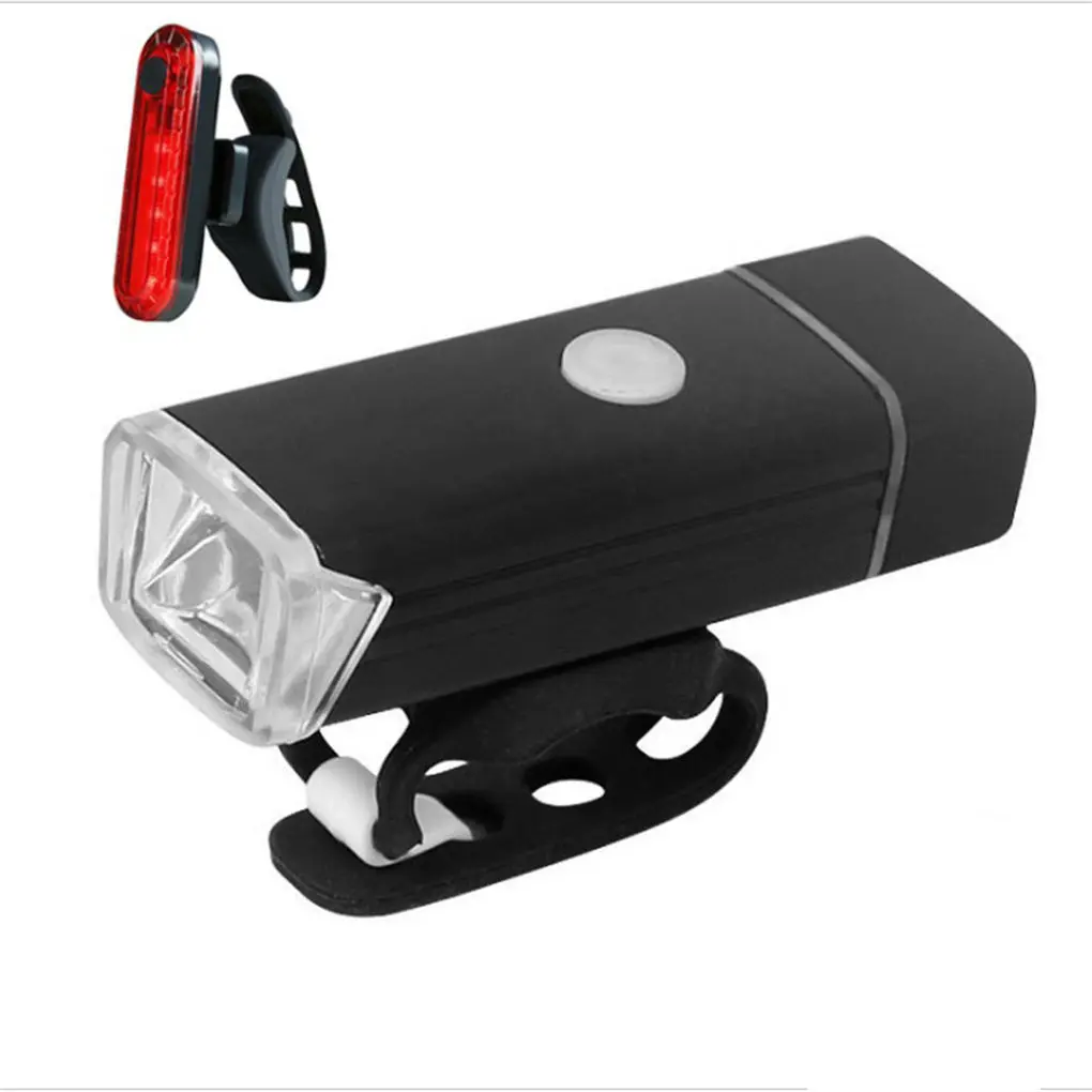 2 шт велосипед передние фары USB Перезаряжаемые горного велосипеда для верховой