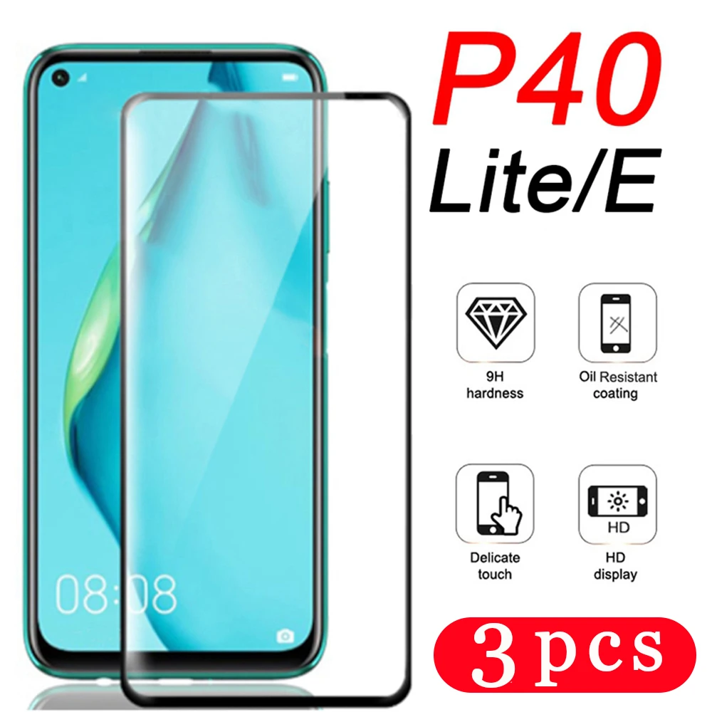 

Защитное стекло 9H для huawei P40 lite E, закаленное, 3 шт.