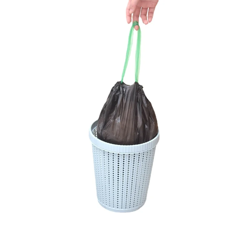 

Household Items Drawstring Trash Bags Household Thick Disposable Trash Bags Drawstring Portable