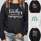 Свитшот женский зимний с длинным рукавом, в стиле Харадзюку