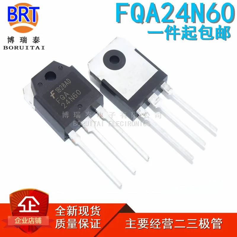 

5pcs/lot FQA24N60 Transistor TO-3P 24N60 24A 600V