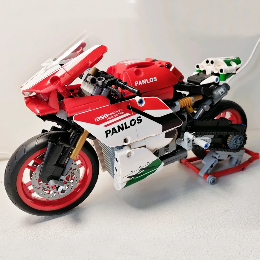 

Technical Expert High-tech City Sports Rapid Racing Motorcycle Motorbike Locomotive Moc Modular brick Model Building Block Toys