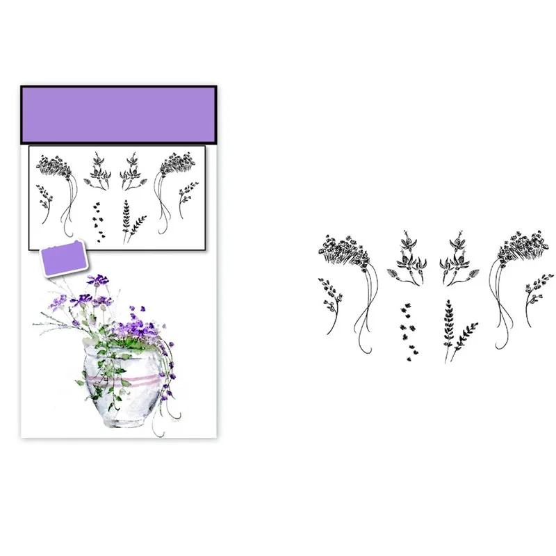 

Plant Branches Flower Leaf Pattern Clear Stamps For DIY Scrapbooking Decoration Craft Embossing Stencil No Cutting Dies 2021 New