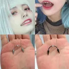 Серьги-гвоздики вампирские из нержавеющей стали в стиле панк, 1 шт.