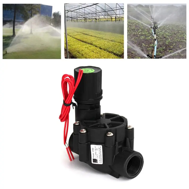 

3/4" 1" Normally Closed Solenoid Valve 220V/24V Nylon Water Valve for Garden