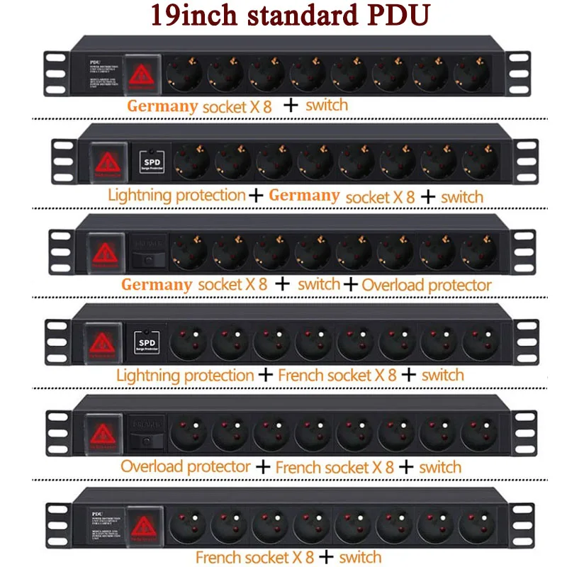 Распределительный Блок питания PDU распределительный блок 8 каналов переменный