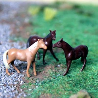 animal model farm horse 4pcs set of high quality model toy sand table making landscape sand table making scene
