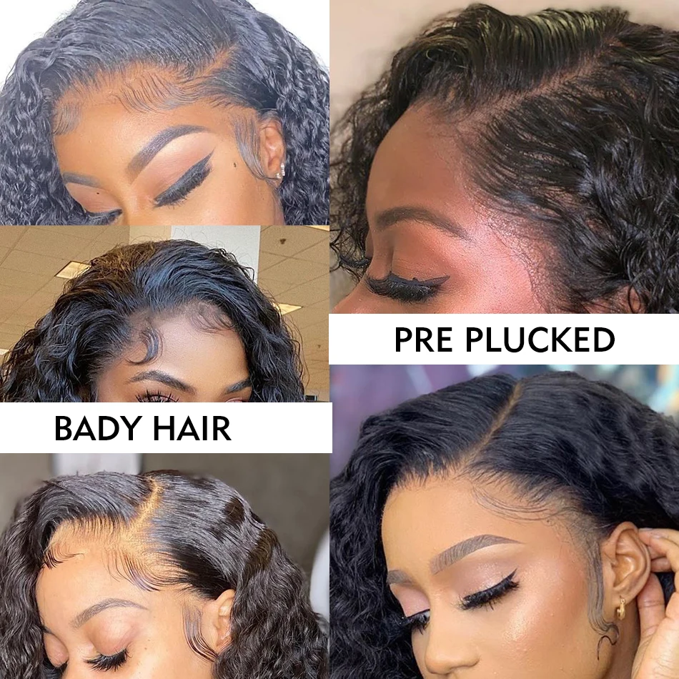 Murah Wig Depan Renda Keriting 13X6 HD Wig Rambut Manusia Renda Depan Keriting Renda Transparan Dengan Rambut Bayi Dipetik 150% Musim Bunga