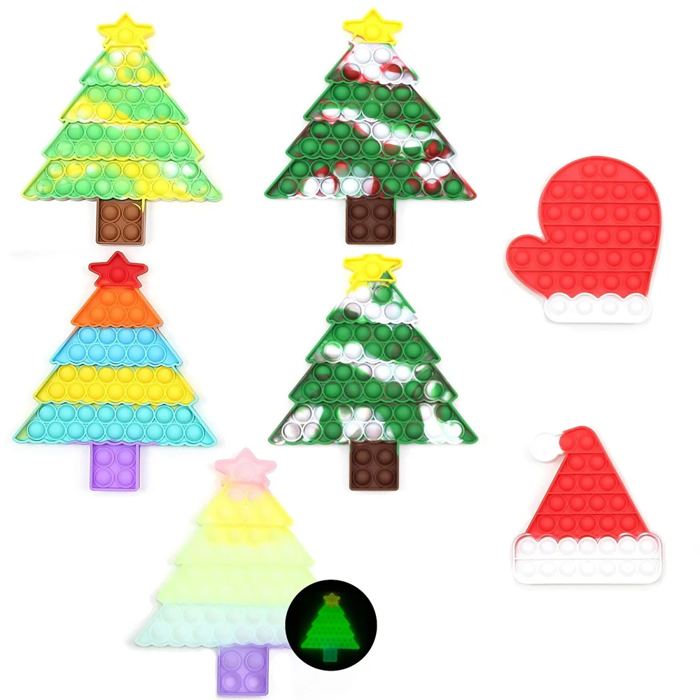 

Игрушка-антистресс в виде рождественской елки, игрушки-антистресс в виде Санта-Клауса