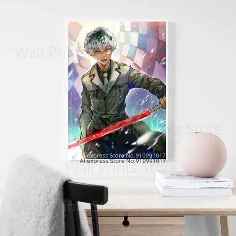 Аниме Токийский Гуль хайз Сасаки Кен канеки холст живопись японские аниме
