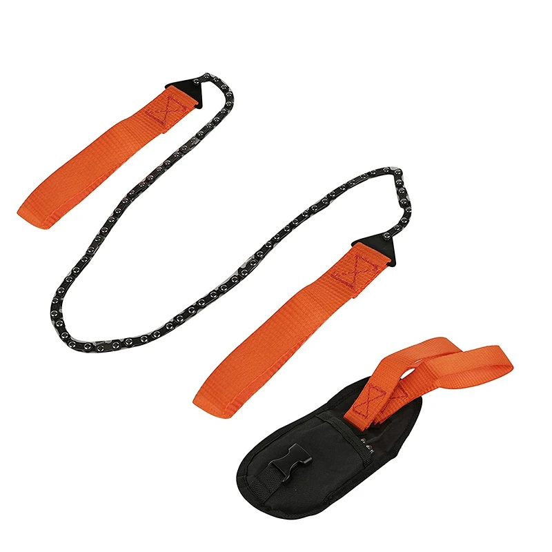 

Pocket Chainsaw Portable Hand Saw Survival Gear with Handle for Camping Hunting Hiking