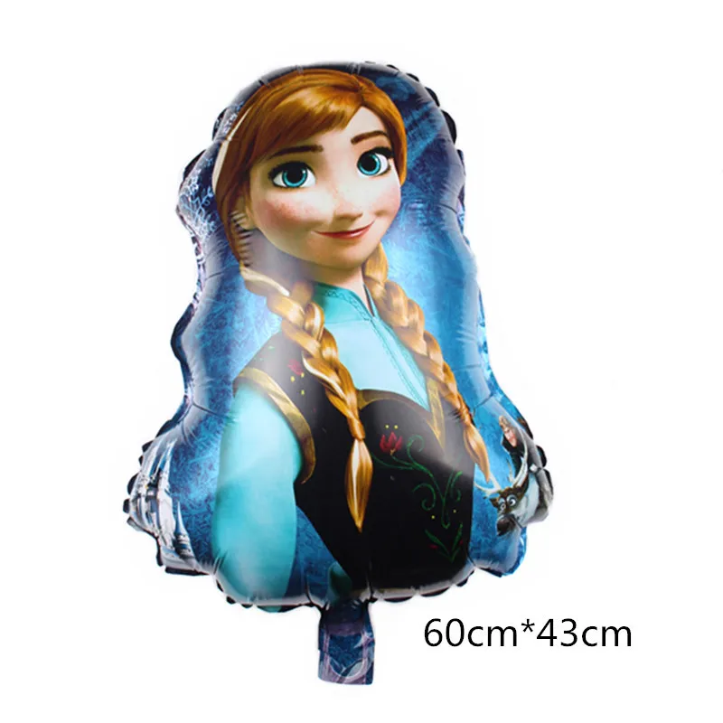 1Pcs Balloon001 Вечерние украшения в виде принцесс Эльзы из мультфильма «Холодное сердце», вечерние украшения, бумажные стаканчики, соломинки, подарок для детей на день рождения, украшения детский душ - Цвет: 1Pcs Balloon001