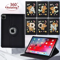 for apple ipad pro 10 5 2017 pro 11pro 9 7 2015 360 rotating tablet case 26 letter series cover case stylus