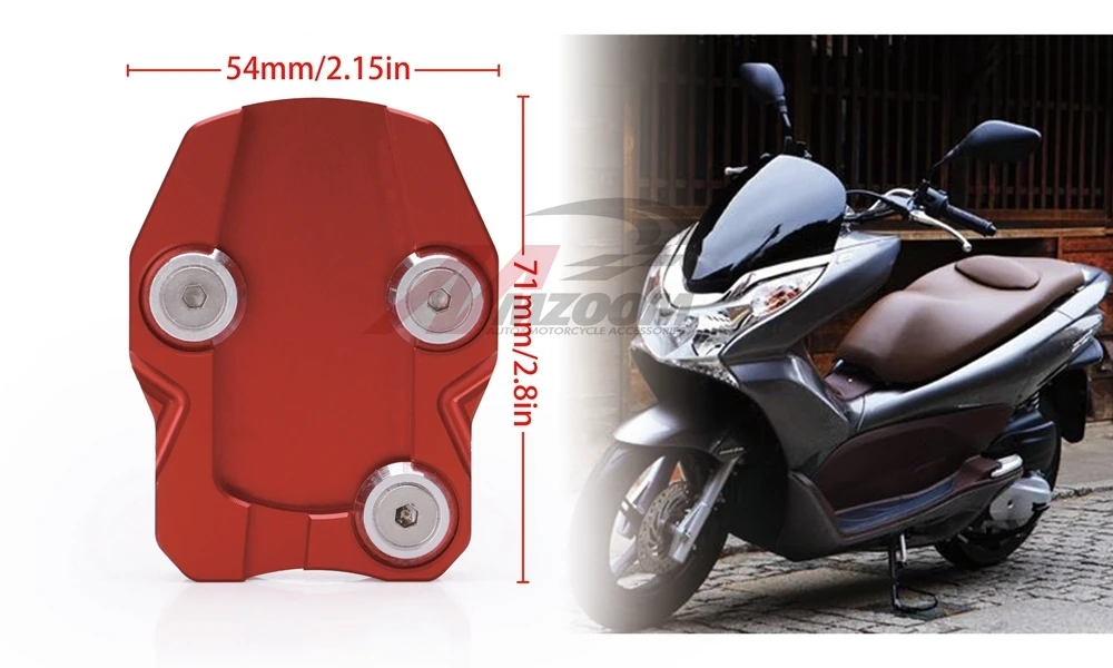 Мотоцикл CNC Sidestand стенд расширение площадка для увеличения для HONDA PCX125 PCX 125 PCX150 PCX 150 аксессуары
