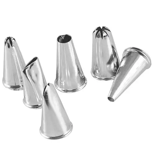 6 шт. кондитерских наконечников Торта Глазурь трубопроводов насадки помадка кекс