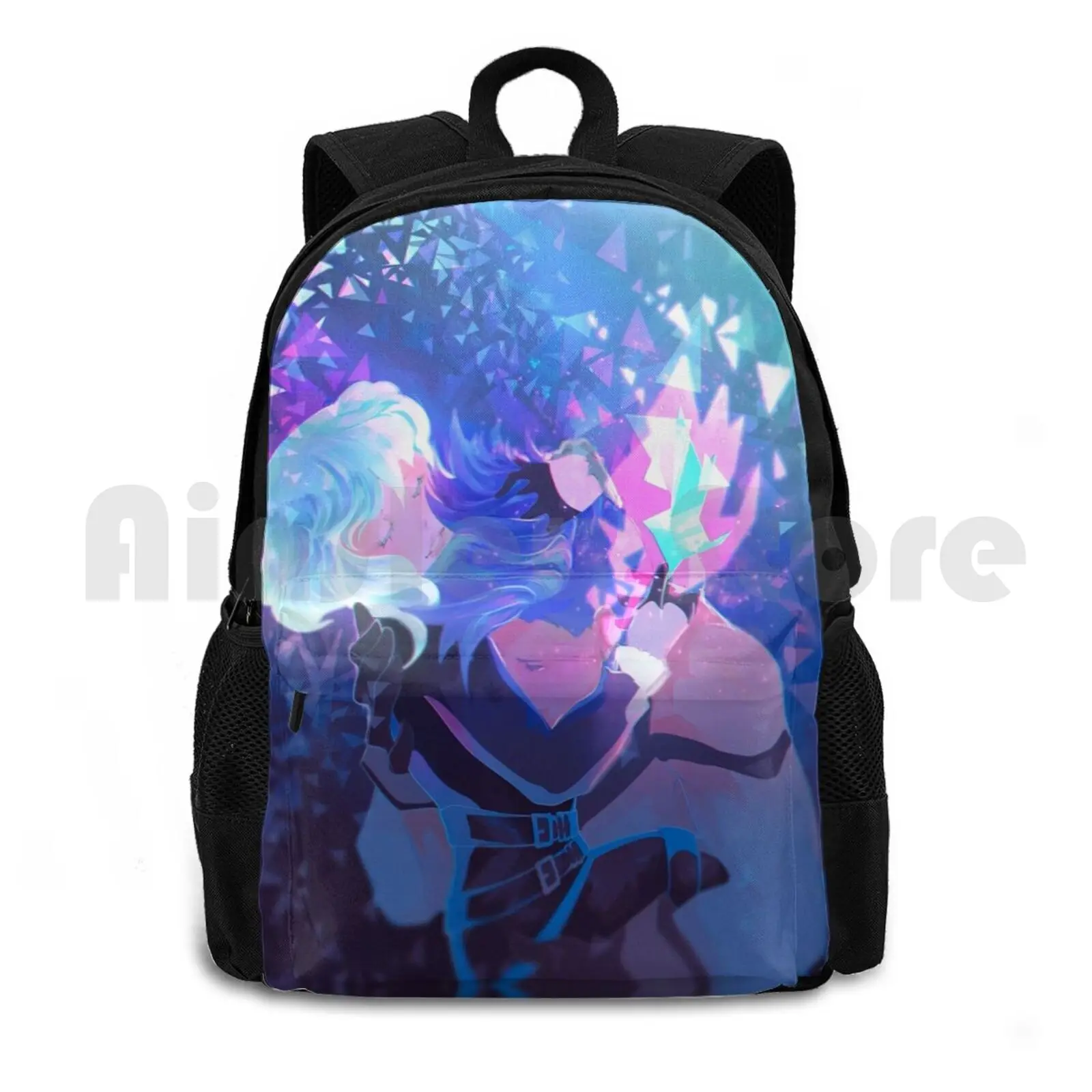 Наружный походный рюкзак Promare водонепроницаемый для кемпинга аниме огонь