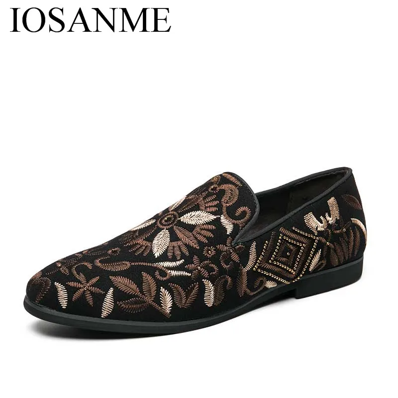 Embroidery designer men formal leather shoes italian luxury vintage wedding male dress footwear elegant new oxford for | Обувь