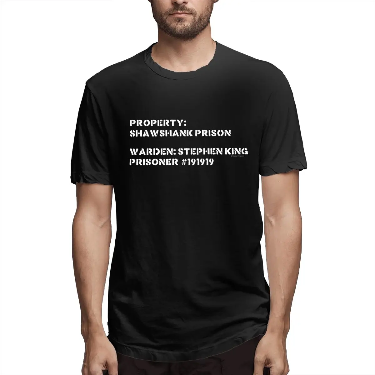 

Property Shawshank Prison Graphic Tee Men's Short Sleeve T-shirt Funny Tops